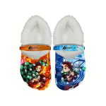 Tanjiro Demon Slayer Cozy Winter Fleece Clogs