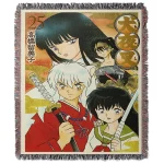 Inuyasha Poster Film Tapestry Blanket Bedspread