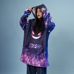 Pokemon Gengar Oversized Blanket Hoodie - Image 3