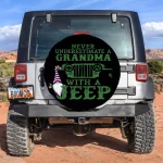 Grandma Gnome Jeep Spare Tire Cover Gift for Campers - Fun Accessory