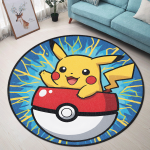 Pikachu Rug, Pokemon Rug Home Decor