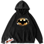 Vintage Batman Logo Hoodie – Graphic Pullover Hoodie for Men Women