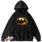 Vintage Batman Symbol Hoodie Classic Comic Style Hoodie Unisex