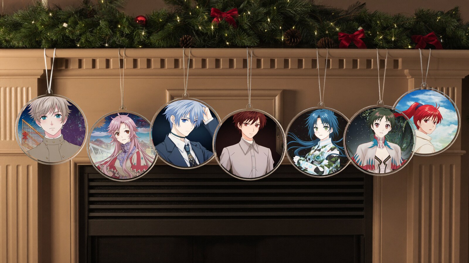 Anime-inspired circle ornament styled in a natural daylight scene