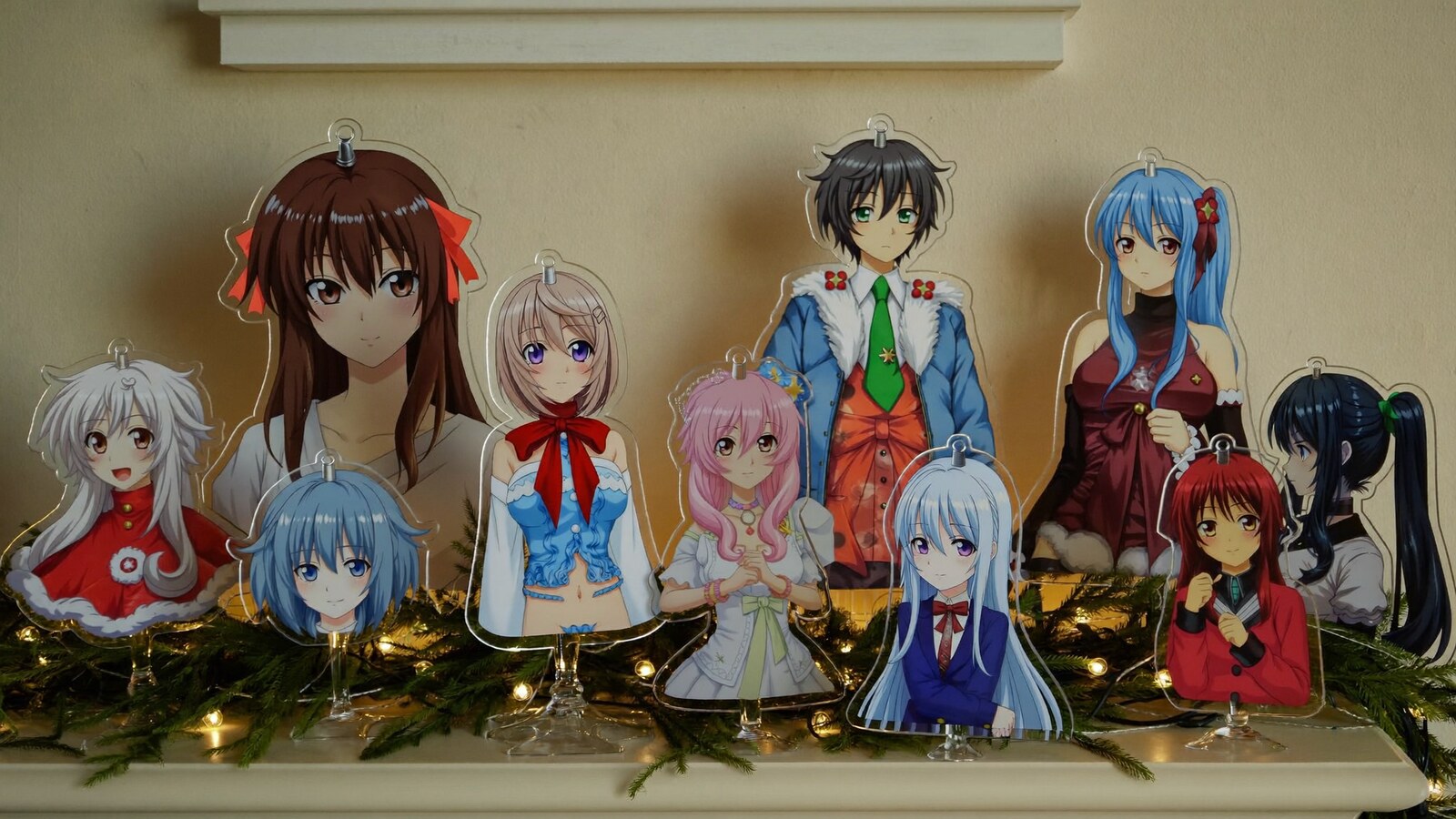 Anime-inspired custom shape ornament styled in a natural daylight scene