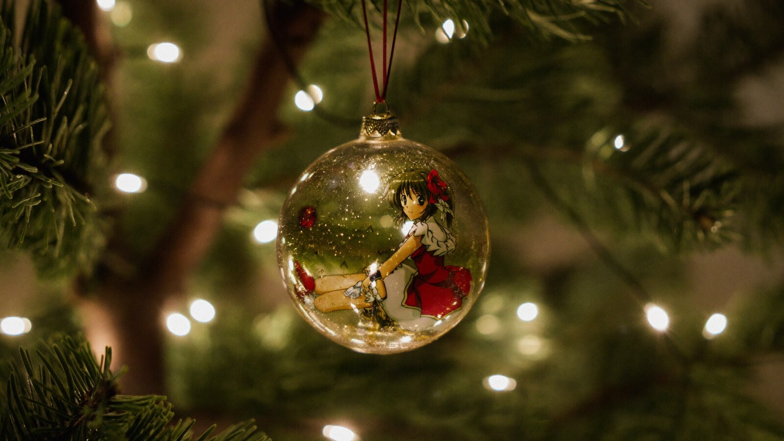 Person wearing an anime-inspired shaker ornaments in an editorial scene