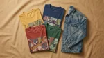 X-Men shirt vintage Marvel Comics tees flat lay in faded retro graphics