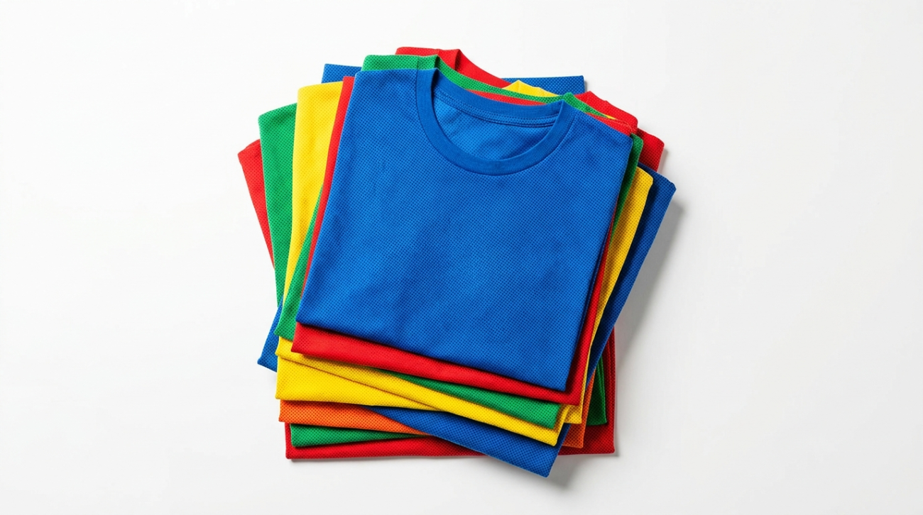 Marvel Comics themed bold red comic-style apparel flat lay
