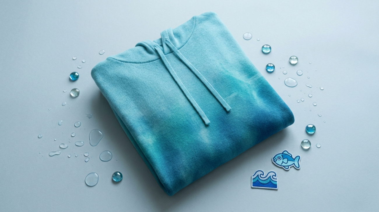 Pokemon Vaporeon themed aqua blue water-type apparel flat lay