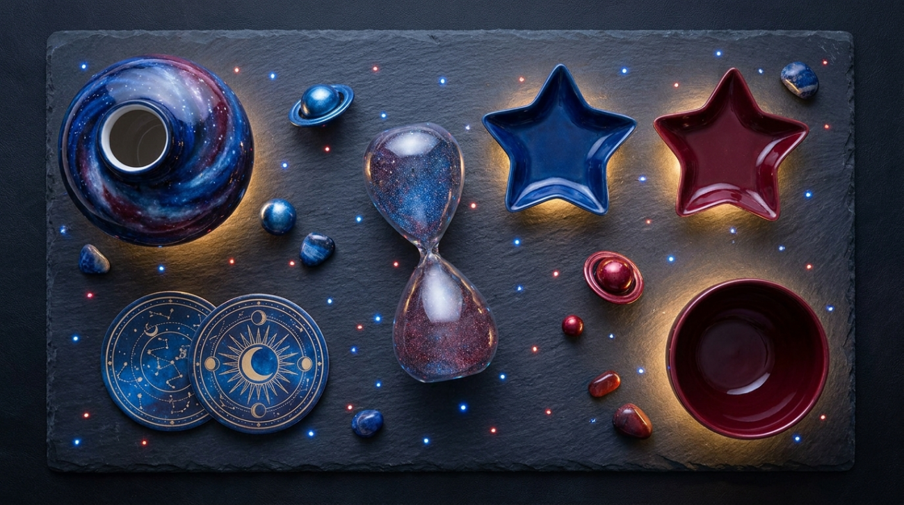Pokemon Latios and Latias Eon duo galaxy home decor flat lay