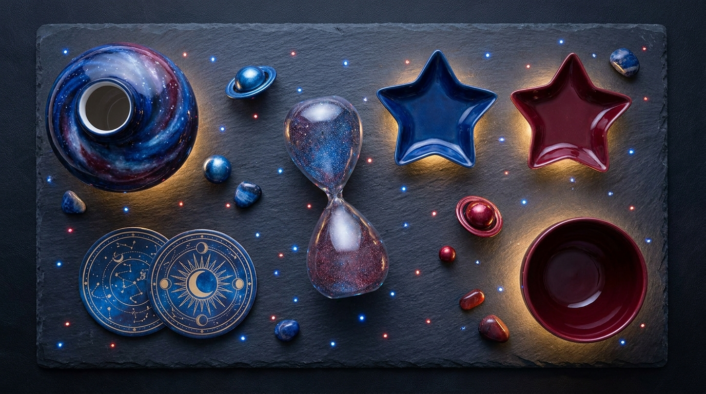 Pokemon Latios and Latias Eon duo galaxy home decor flat lay