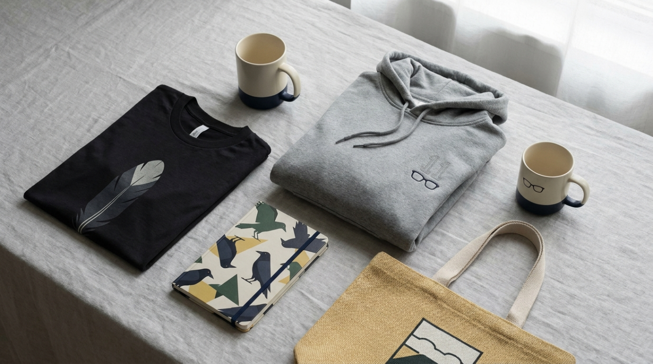 Kei Tsukishima themed merchandise flat lay