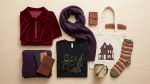 Mary Sanderson themed merchandise flat lay
